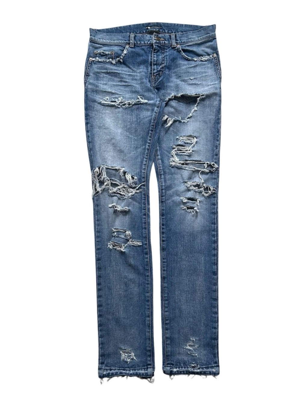 saint laurent by hedi slimane fw12 d02 “crash denim”